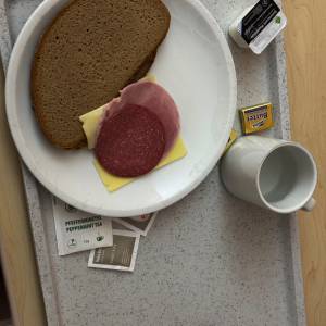 Das liebevolle und üppige Abendessen ... 